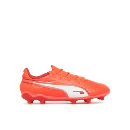 Buty do piłki nożnej Puma King Match Fg/Ag Jr 108320 01 Pomarańczowy ze sklepu eobuwie.pl w kategorii Buty sportowe dziecięce - zdjęcie 182071837