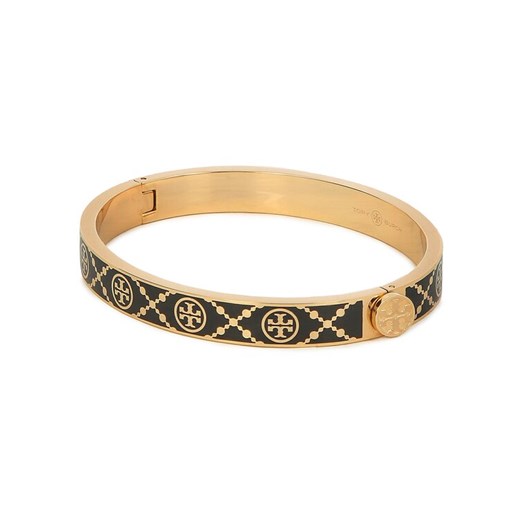 Bransoletka Tory Burch T Monogram Hinge Bracelet 150568 Czarny ze sklepu eobuwie.pl w kategorii Bransoletki - zdjęcie 182072068