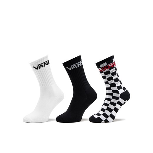 Zestaw 3 par wysokich skarpet męskich Vans Classic Crew VN000F0XY281 Czarny ze sklepu eobuwie.pl w kategorii Skarpetki męskie - zdjęcie 182072188