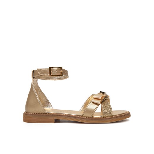 Sandały Tommy Hilfiger Sandal T4A2-33943-0572 M Złoty ze sklepu eobuwie.pl w kategorii Sandały dziecięce - zdjęcie 182072285