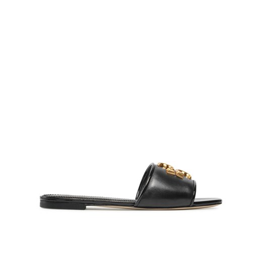 Klapki Tory Burch Eleanor Slide 88744 Czarny ze sklepu eobuwie.pl w kategorii Klapki damskie - zdjęcie 182072456