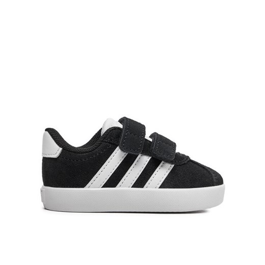 Sneakersy adidas VL Court 3.0 ID9158 Czarny ze sklepu eobuwie.pl w kategorii Trampki dziecięce - zdjęcie 182072555