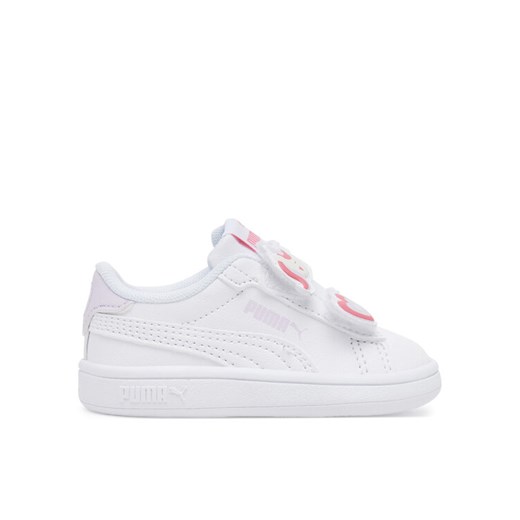 Sneakersy Puma Smash 3.0 Badges V 397287 07 Biały ze sklepu eobuwie.pl w kategorii Buty sportowe dziecięce - zdjęcie 182072936