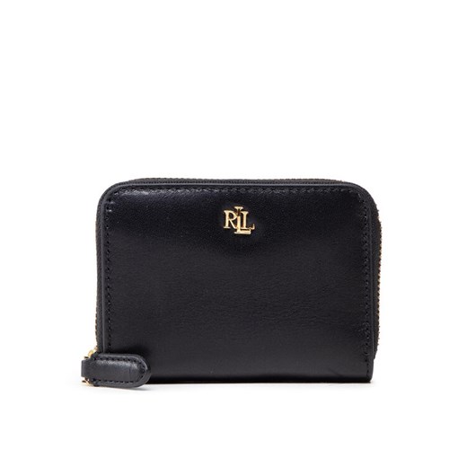 Mały Portfel Damski Lauren Ralph Lauren Sm Zip Wallet 432876729003 Czarny ze sklepu eobuwie.pl w kategorii Portfele damskie - zdjęcie 182072976
