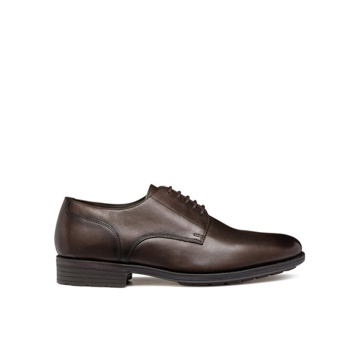 Półbuty Geox U Walk Pleasure F U46H8A 00039 C6009 Brązowy ze sklepu eobuwie.pl w kategorii Buty eleganckie męskie - zdjęcie 182073048