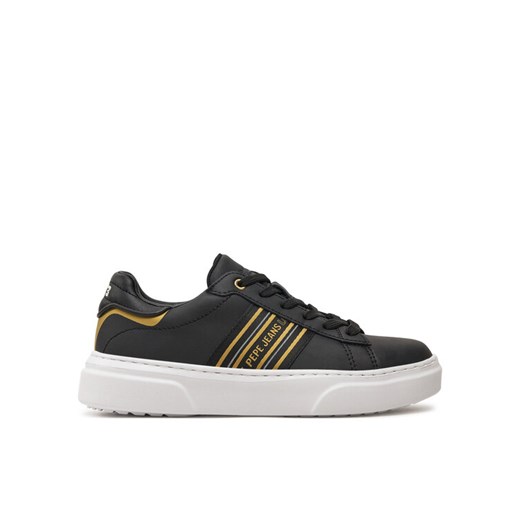 Sneakersy Pepe Jeans PLS00020 Czarny ze sklepu eobuwie.pl w kategorii Buty sportowe damskie - zdjęcie 182073149