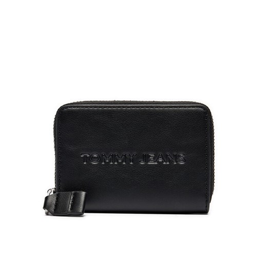Duży Portfel Damski Tommy Jeans Tjw Ess Must Small Za AW0AW16387 Czarny ze sklepu eobuwie.pl w kategorii Portfele damskie - zdjęcie 182073267