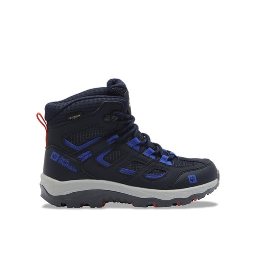 Trekkingi Jack Wolfskin Vojo Texapore Mid K 4042181 Granatowy ze sklepu eobuwie.pl w kategorii Buty trekkingowe dziecięce - zdjęcie 182073319