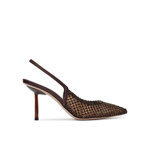 Sandały Le Silla Chanel Gilda Stocking 2299U080P1PPSAS748 Brązowy ze sklepu eobuwie.pl w kategorii Sandały damskie - zdjęcie 182073345