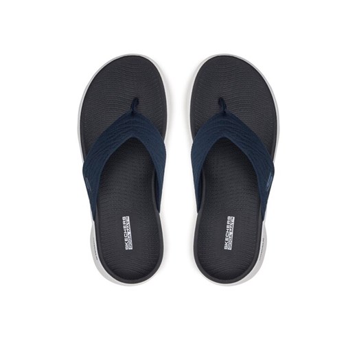 Japonki Skechers Go Walk Flex Sandal-Splendor 141404/NVY Granatowy ze sklepu eobuwie.pl w kategorii Klapki damskie - zdjęcie 182073575