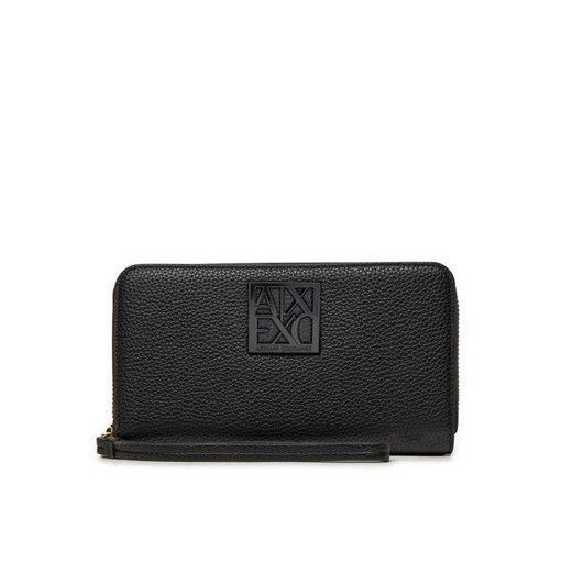 Portfel damski Armani Exchange XW000361 AF11902 UC001 Czarny ze sklepu eobuwie.pl w kategorii Portfele damskie - zdjęcie 182073639