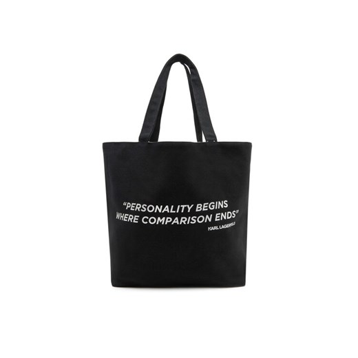 Torebka KARL LAGERFELD A1W50047 Czarny ze sklepu eobuwie.pl w kategorii Torby Shopper bag - zdjęcie 182073645