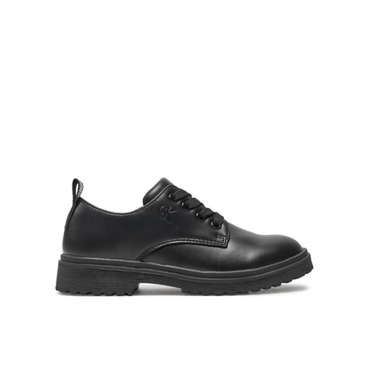Półbuty Calvin Klein Jeans Low Cut Lace-Up 3X4-81091-0326 M Czarny ze sklepu eobuwie.pl w kategorii Półbuty dziecięce - zdjęcie 182073659