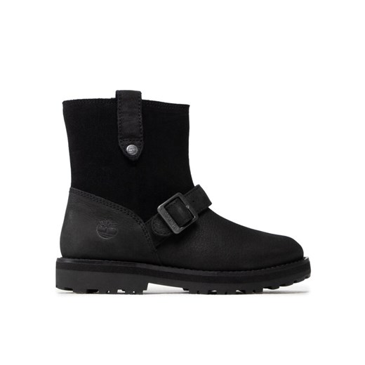 Kozaki Timberland Courma Kid Wl.Biker Bt TB0A2H67015 Czarny ze sklepu eobuwie.pl w kategorii Buty zimowe dziecięce - zdjęcie 182073686