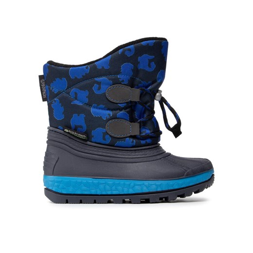 Śniegowce Boatilus Youth Joggy Sport Lace NJ09 VAR.17ZT Granatowy ze sklepu eobuwie.pl w kategorii Buty zimowe dziecięce - zdjęcie 182073696