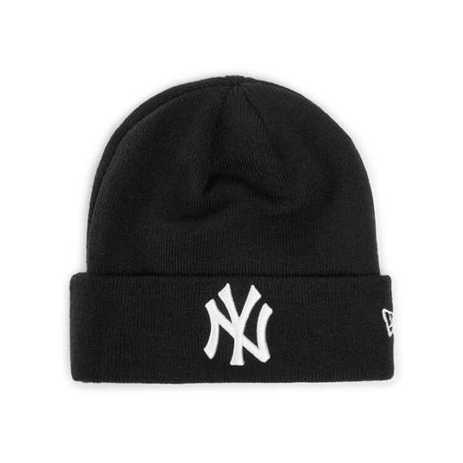 Czapka New Era Mlb Essential Cuff 12122728 Czarny ze sklepu eobuwie.pl w kategorii Czapki zimowe męskie - zdjęcie 182073697