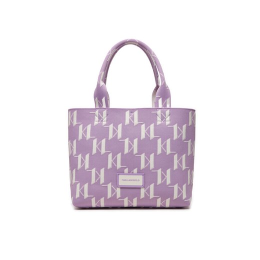 Torebka KARL LAGERFELD 241W3033 Fioletowy ze sklepu eobuwie.pl w kategorii Torby Shopper bag - zdjęcie 182073925