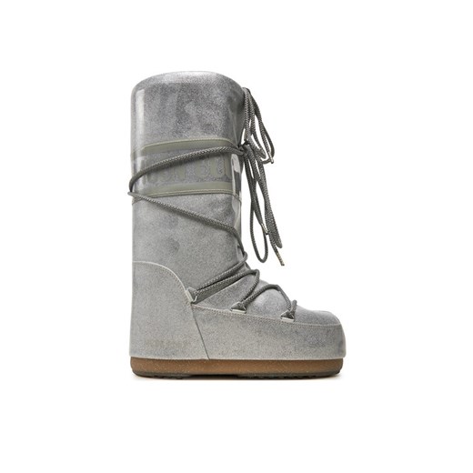 Śniegowce Moon Boot Icon Glitter 80D1402850 Srebrny ze sklepu eobuwie.pl w kategorii Śniegowce damskie - zdjęcie 182073996