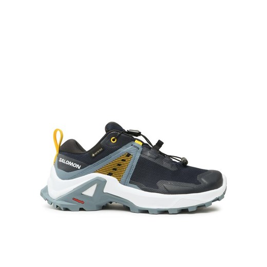 Trekkingi Salomon X Raise GORE-TEX L47071300 Granatowy ze sklepu eobuwie.pl w kategorii Buty sportowe dziecięce - zdjęcie 182074425
