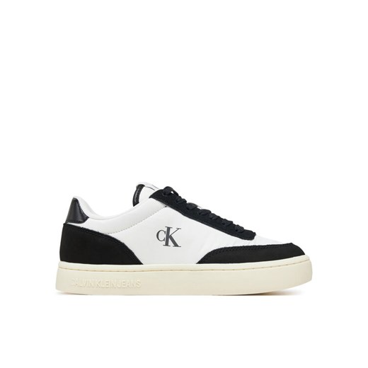 Sneakersy Calvin Klein Jeans Classic Cupsole Mix In YW0YW01767 Biały ze sklepu eobuwie.pl w kategorii Buty sportowe damskie - zdjęcie 182074428