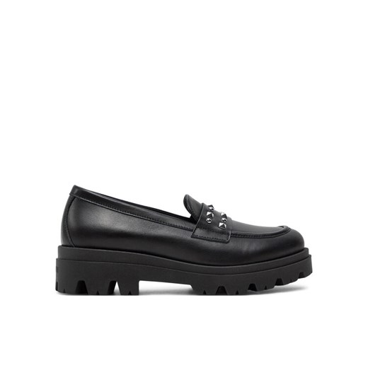 Loafersy TWINSET Mocassino 242GCJ024 Czarny ze sklepu eobuwie.pl w kategorii Lordsy damskie - zdjęcie 182074438