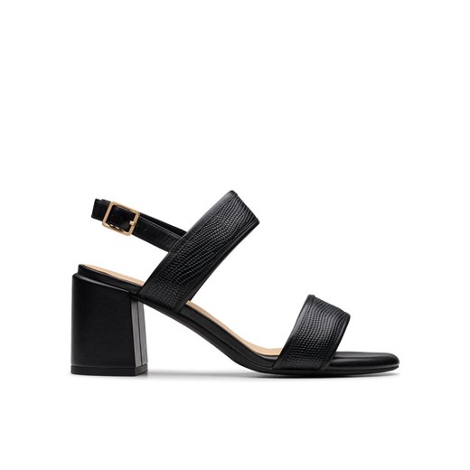 Sandały Clarks Ezoria Sling 26181300 Czarny ze sklepu eobuwie.pl w kategorii Sandały damskie - zdjęcie 182074488
