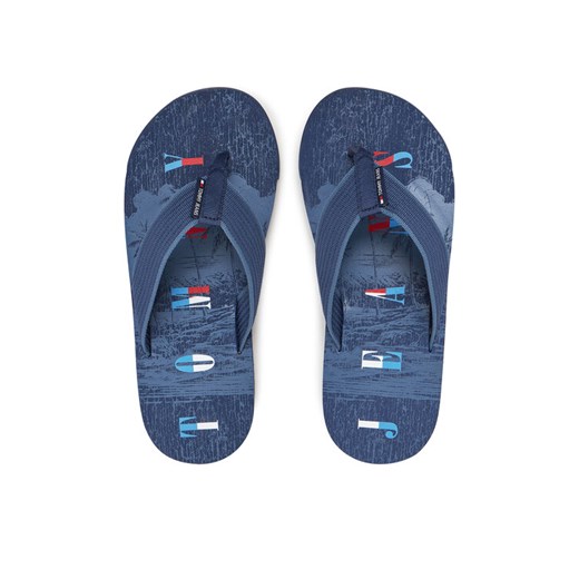 Japonki Tommy Jeans Tjm Elevated Beach Sandal EM0EM01561 Niebieski ze sklepu eobuwie.pl w kategorii Klapki męskie - zdjęcie 182074646