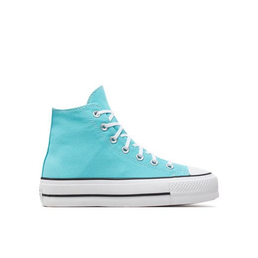 Trampki Converse Chuck Taylor All Star Lift A07570C Niebieski ze sklepu eobuwie.pl w kategorii Trampki damskie - zdjęcie 182074797
