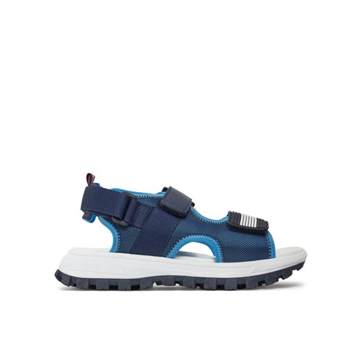Sandały Tommy Hilfiger Flag Velcro Sandal T3B2-33434-1591 S Granatowy ze sklepu eobuwie.pl w kategorii Sandały dziecięce - zdjęcie 182074807