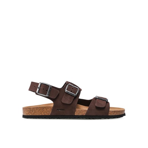 Sandały Geox U Sandal Ghita A U159VA 00032 C6024 Brązowy ze sklepu eobuwie.pl w kategorii Sandały męskie - zdjęcie 182074828