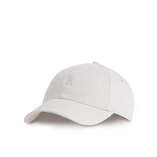 Czapka z daszkiem Calvin Klein Embroidered Monogram Cap LV04K5024G Biały ze sklepu eobuwie.pl w kategorii Czapki z daszkiem damskie - zdjęcie 182074845