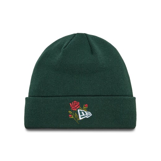 Czapka New Era Rose Icon Cuff Knit Beanie 60580736 Zielony ze sklepu eobuwie.pl w kategorii Czapki zimowe męskie - zdjęcie 182074848