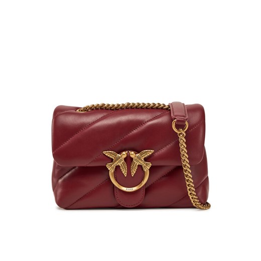 Torebka PINKO Love Puff Mini Cl PE 25 PLTT 100039 A0F2 Bordowy ze sklepu eobuwie.pl w kategorii Kopertówki - zdjęcie 182074887
