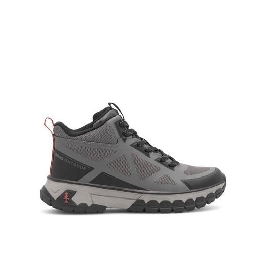 Trapery BASS OUTDOOR BA12T001 Szary ze sklepu eobuwie.pl w kategorii Buty trekkingowe damskie - zdjęcie 182074999