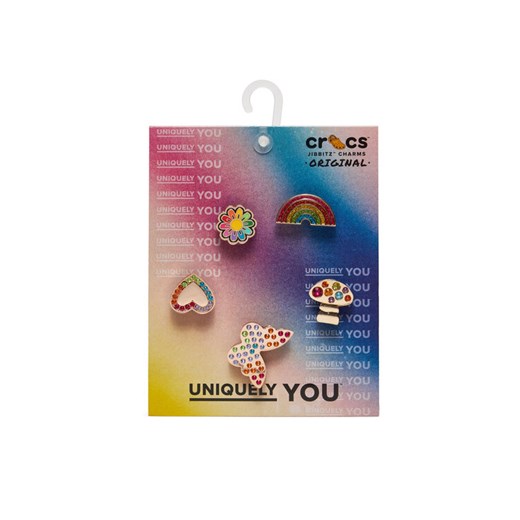 Ozdoba do butów Crocs Jibbitz Rainbow Elvtd Festival 5 Pack 10013261 Kolorowy ze sklepu eobuwie.pl w kategorii Breloki - zdjęcie 182075135