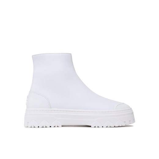Botki Patrizia Pepe 8Y0016/L011-W338 Biały ze sklepu eobuwie.pl w kategorii Workery damskie - zdjęcie 182075159