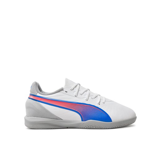 Buty do piłki nożnej Puma KING MATCH IT Jr 108051 Biały ze sklepu eobuwie.pl w kategorii Buty sportowe dziecięce - zdjęcie 182075395
