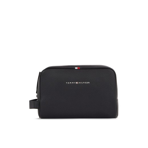 Kosmetyczka Tommy Hilfiger Essential PU AM0AM09508 Czarny ze sklepu eobuwie.pl w kategorii Kosmetyczki - zdjęcie 182075447
