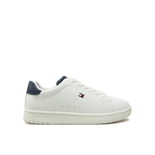 Sneakersy Tommy Hilfiger Low Cut Lace-Up Sneaker T3X9-33848-1355 M Biały ze sklepu eobuwie.pl w kategorii Buty sportowe dziecięce - zdjęcie 182075587