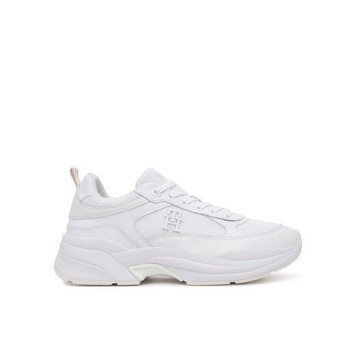 Sneakersy Tommy Hilfiger Th Chunky Runner FW0FW08474 Biały ze sklepu eobuwie.pl w kategorii Buty sportowe damskie - zdjęcie 182075626