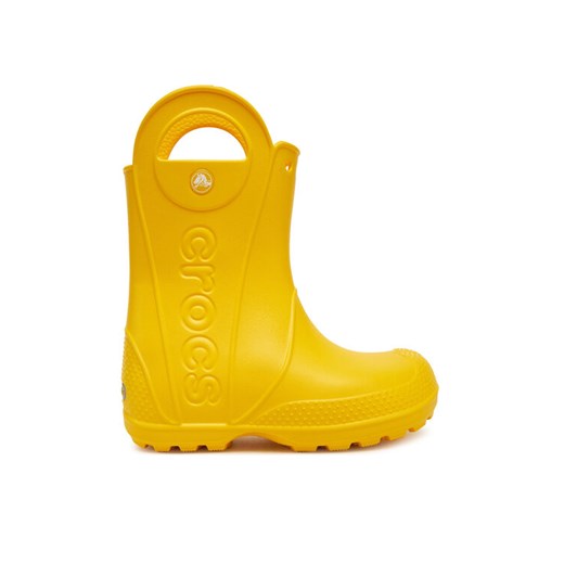 Kalosze Crocs Handle It Rain Boot K 211052 Żółty ze sklepu eobuwie.pl w kategorii Kalosze dziecięce - zdjęcie 182075725