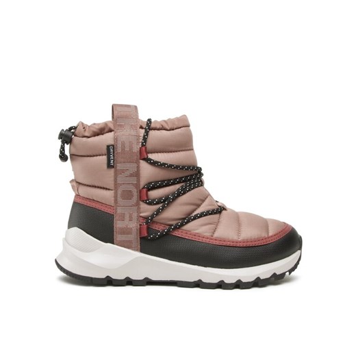 Śniegowce The North Face Thermoball Lace Up Wp NF0A5LWD7T41-050 Brązowy ze sklepu eobuwie.pl w kategorii Śniegowce damskie - zdjęcie 182075729