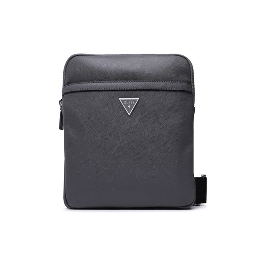 Saszetka Guess Certosa Saffiano Smart HMECSA P3123 Szary ze sklepu eobuwie.pl w kategorii Saszetki - zdjęcie 182075755