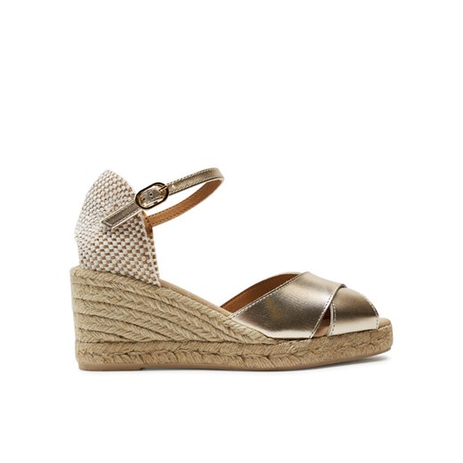 Espadryle Geox D Gelsa Low D45NGA 000CF C2012 Złoty ze sklepu eobuwie.pl w kategorii Sandały damskie - zdjęcie 182076049