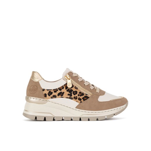 Sneakersy Rieker N8308-64 Beżowy ze sklepu eobuwie.pl w kategorii Buty sportowe damskie - zdjęcie 182076077