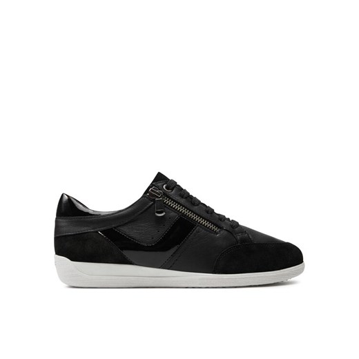 Sneakersy Geox D Myria D4568B 08522 C9999 Czarny ze sklepu eobuwie.pl w kategorii Półbuty damskie - zdjęcie 182076218