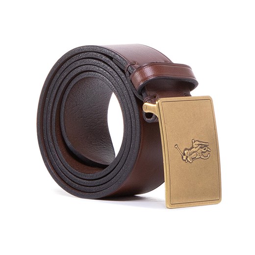 Pasek Męski Polo Ralph Lauren 36Mm Pp Plaque Belt 405691693002 Brązowy Polo Ralph Lauren 36 eobuwie.pl