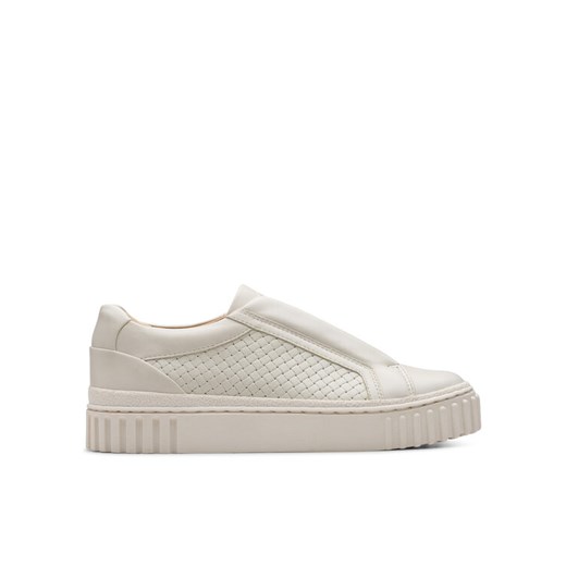 Sneakersy Clarks Mayhill Bay 26181207 Biały ze sklepu eobuwie.pl w kategorii Buty sportowe damskie - zdjęcie 182076497