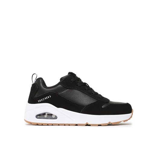 Sneakersy Skechers Uno Stacre 403677L/BKW Czarny ze sklepu eobuwie.pl w kategorii Buty sportowe dziecięce - zdjęcie 182076535