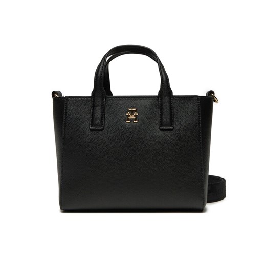Torebka Tommy Hilfiger AW0AW16907 Czarny ze sklepu eobuwie.pl w kategorii Torby Shopper bag - zdjęcie 182076537